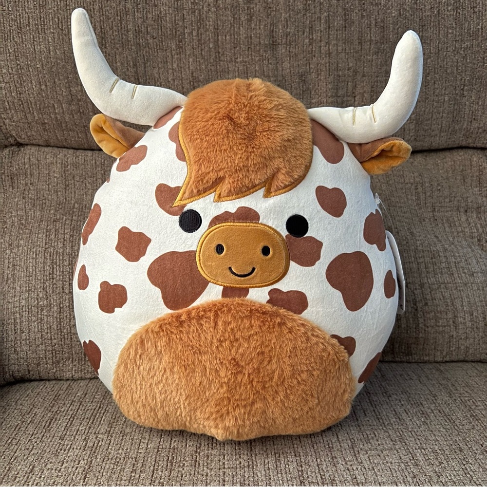 Squishmallows Alonzo the Highland Cow 12”